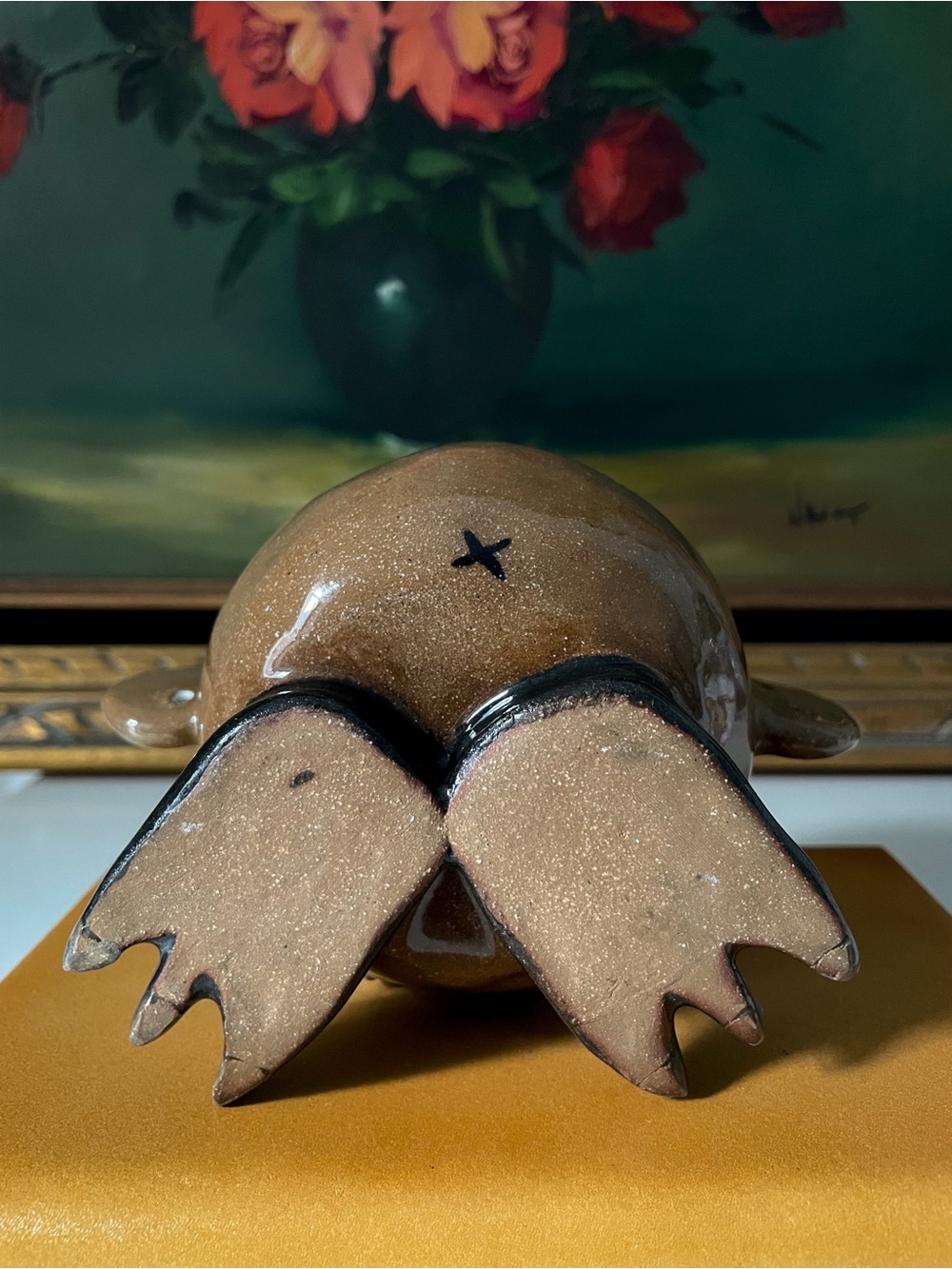 Studio Art Pottery Handmade Ugly Face Vessel Bud Vase/Candleholder - Picture 6 of 10